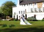 bride and groom at venue