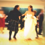 The Jiggers ceilidh band play at an Edinburgh wedding